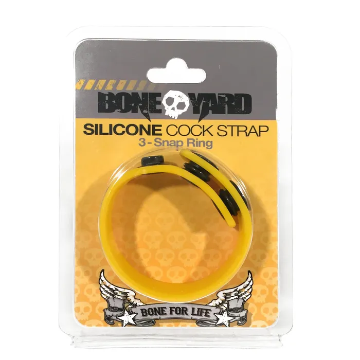 Male Sex Toys Sale Specials Boneyard Silicone Cock Strap 3 Snap Ring Yellow Male Sex Toys Sale Specials Boneyard Silicone Cock Strap 3 Snap Ring Yellow