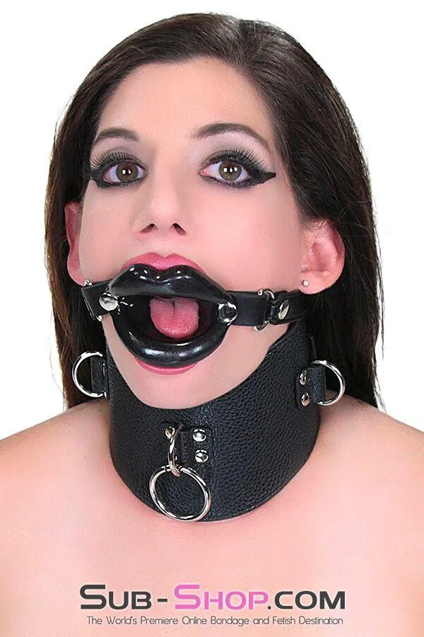Moonwell Couples 2438M Bondage Rag Doll Black Sex Lips Strapped Open Mouth Gag
