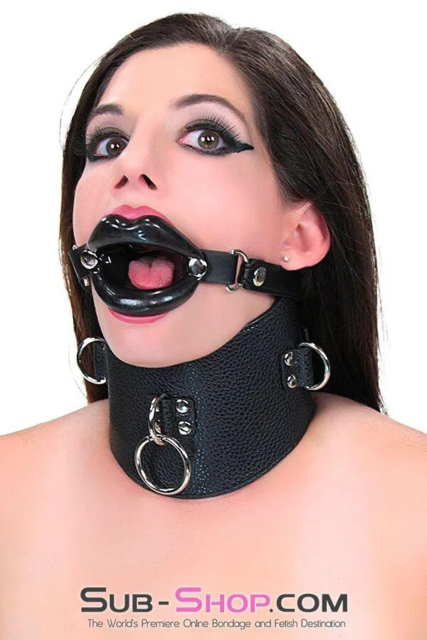 Moonwell Couples 2438M Bondage Rag Doll Black Sex Lips Strapped Open Mouth Gag