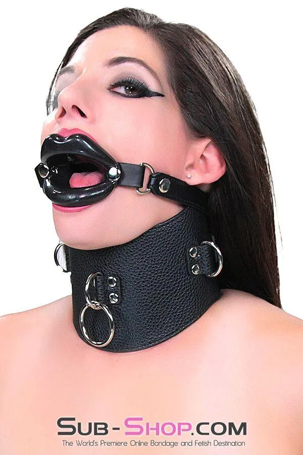 Moonwell Couples 2438M Bondage Rag Doll Black Sex Lips Strapped Open Mouth Gag