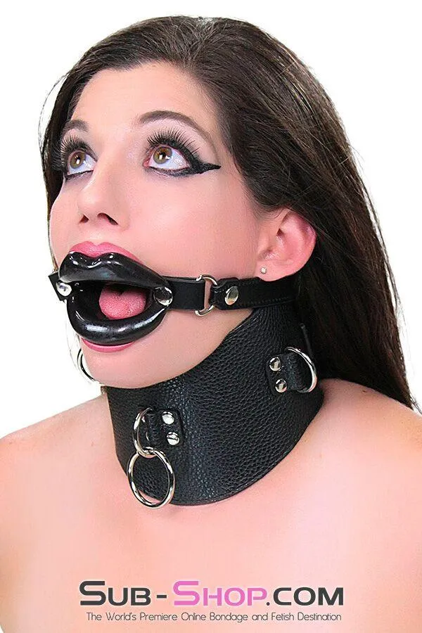 Moonwell Couples 2438M Bondage Rag Doll Black Sex Lips Strapped Open Mouth Gag