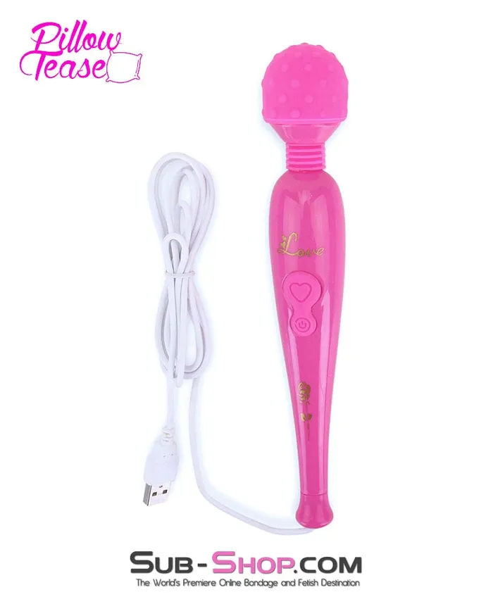 Moonwell Vibrators 9096M Pink Vibrating Massaging Wand with USB Cord LAST CHANCE Final Closeout Moonwell Vibrators 9096M Pink Vibrating Massaging Wand with USB Cord LAST CHANCE Final Closeout