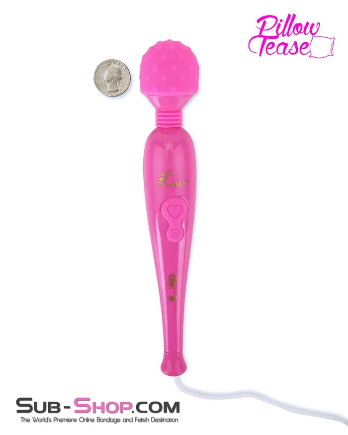Moonwell Vibrators 9096M Pink Vibrating Massaging Wand with USB Cord LAST CHANCE Final Closeout