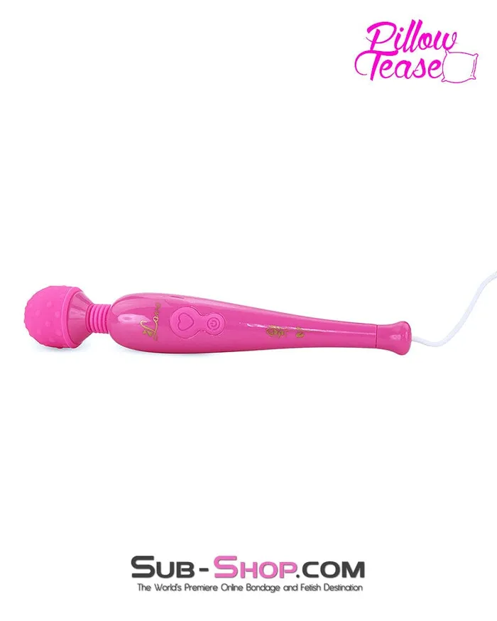 Moonwell Vibrators 9096M Pink Vibrating Massaging Wand with USB Cord LAST CHANCE Final Closeout