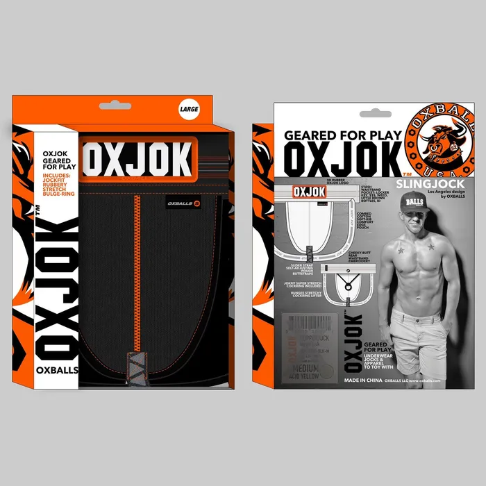OXJok Anal Slingjock Upthrust SliderStrap Jock Black Iron Medium OXJok Anal Slingjock Upthrust SliderStrap Jock Black Iron Medium