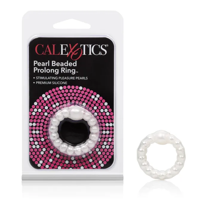 Pearl Beaded Stretchable Rings for Extra Fun and Comfort Calexotics Anal