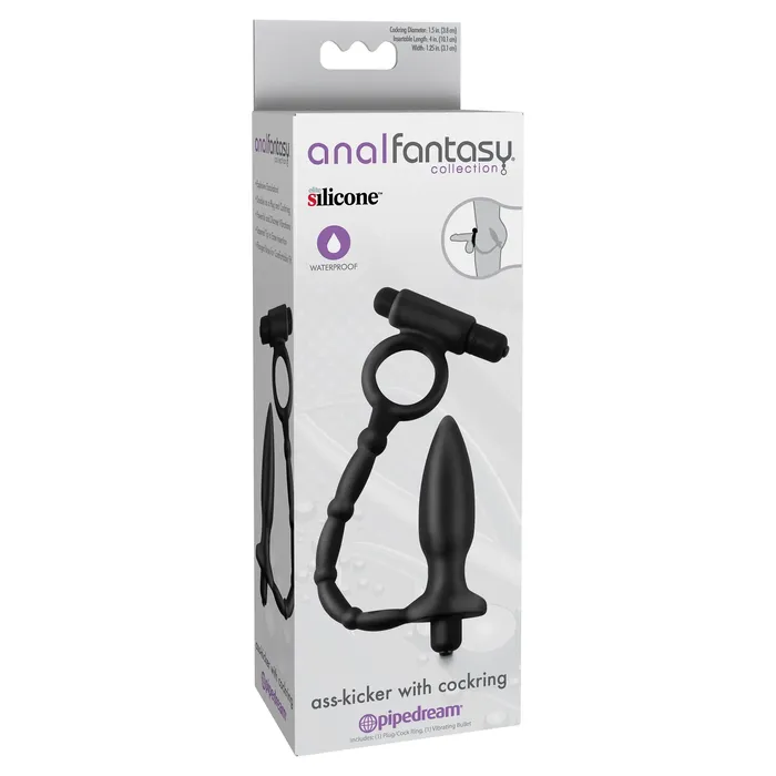 Pipedream Anal Anal Fantasy Collection Ass Kicker With Cockring Black Pipedream Anal Anal Fantasy Collection Ass Kicker With Cockring Black
