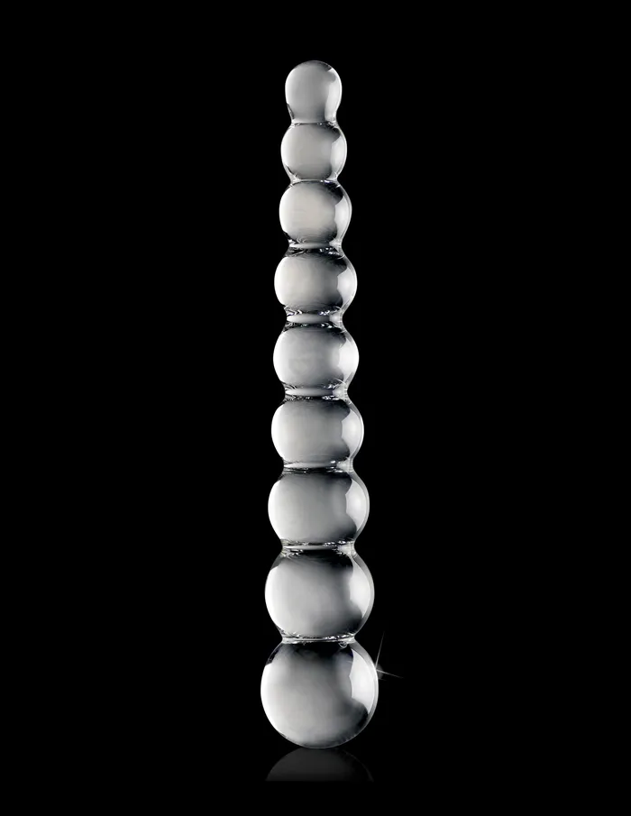 Pipedream Anal Dazzling Icicle Glass Wand Elegant 85Inch Toy for Temperature Play