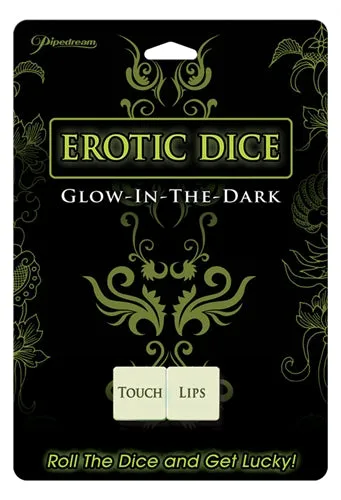 Pipedream Glow in the Dark Adventure Dice for Couples Female Sex Toys