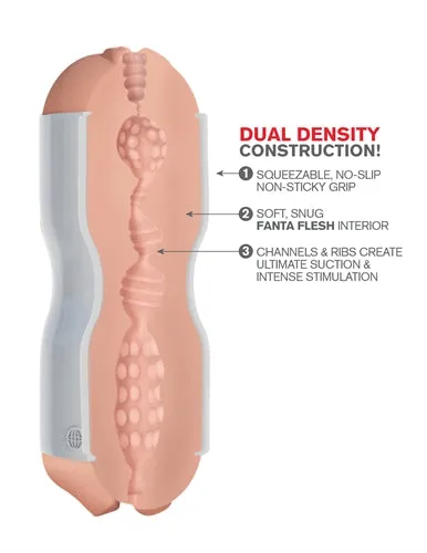 Pipedream Male Sex Toys Tight Grip DualDensity Stroker Soft and Firm Fun in Your Hands