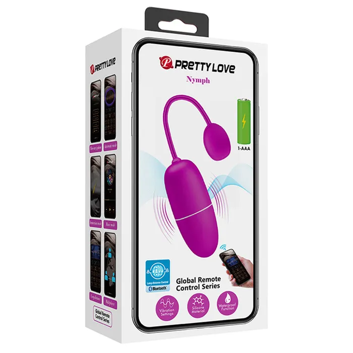 Pretty Love Pretty Love Nymph Global Remote Control Series Purple Vibrators Pretty Love Pretty Love Nymph Global Remote Control Series Purple Vibrators