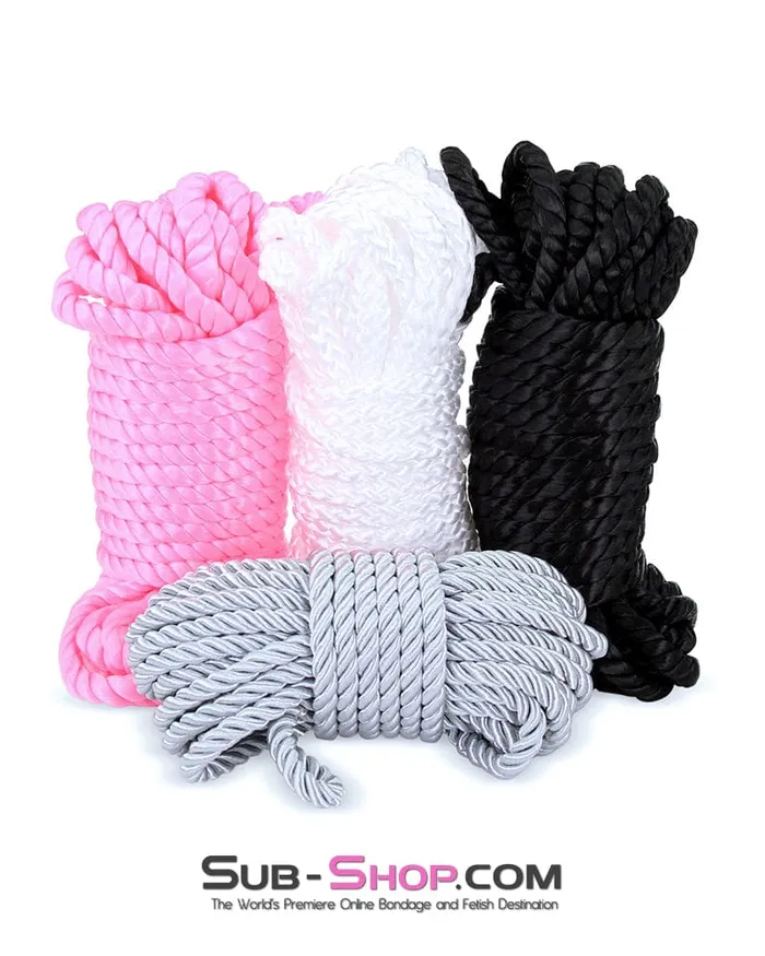 Raysent Vibrators 7801RS Tie One On Bright Pink Braided Bondage Rope