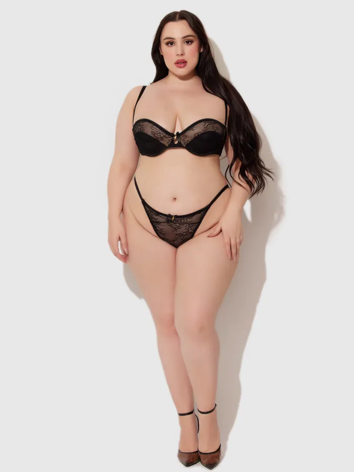 Couples Fredericks Of Hollywood Luella Lace Crotchless Bikini
