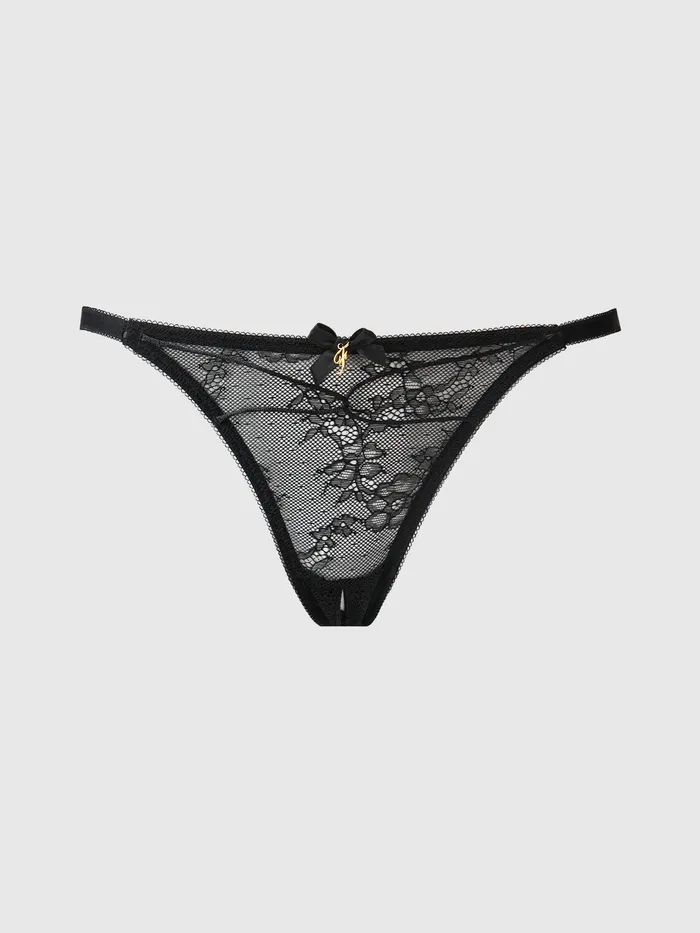 Couples Fredericks Of Hollywood Luella Lace Crotchless Bikini