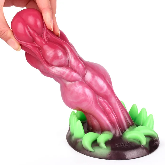 Female Sex Toys Surreal Realistic Wolf Teeth Luminous Silicone Dildo With Suction Cup Lurevibe