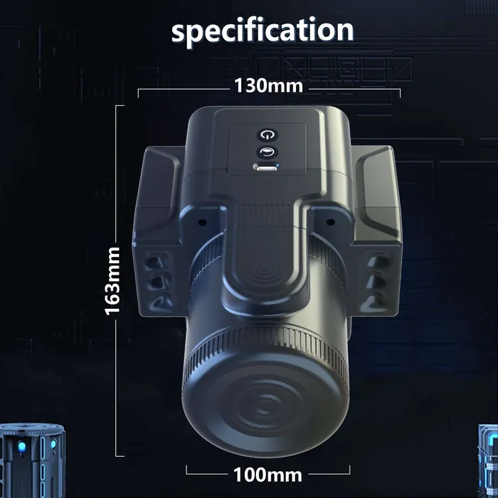 lurevibe Lurevibe Camera 7Speed Rotating Vibrating Male Masturbator Male Sex Toys