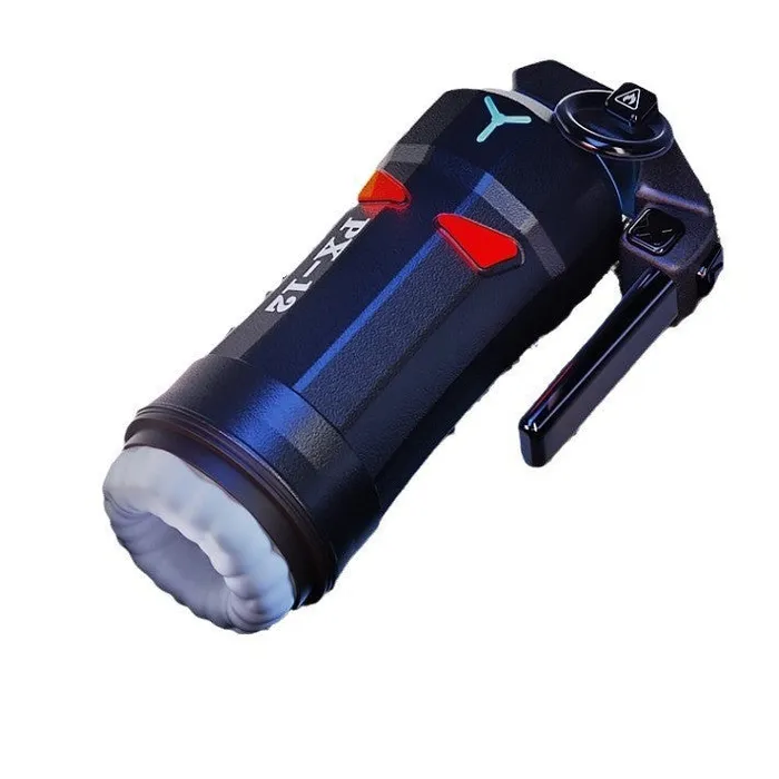 Lurevibe Male Sex Toys Lurevibe High Explosive Grenade Aircraft Cup Telescopic Vibration Heating Male Masturbation Device