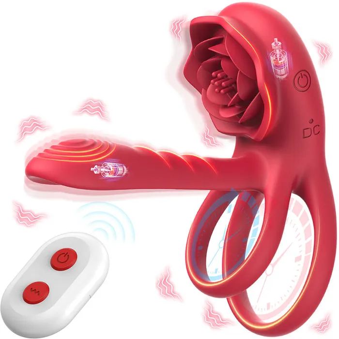 Lurevibe Male Sex Toys Lurevibe Rose Cock Ring Vibrator Clit Stimulator Couple Toy Upgraded Version Lurevibe Male Sex Toys Lurevibe Rose Cock Ring Vibrator Clit Stimulator Couple Toy Upgraded Version