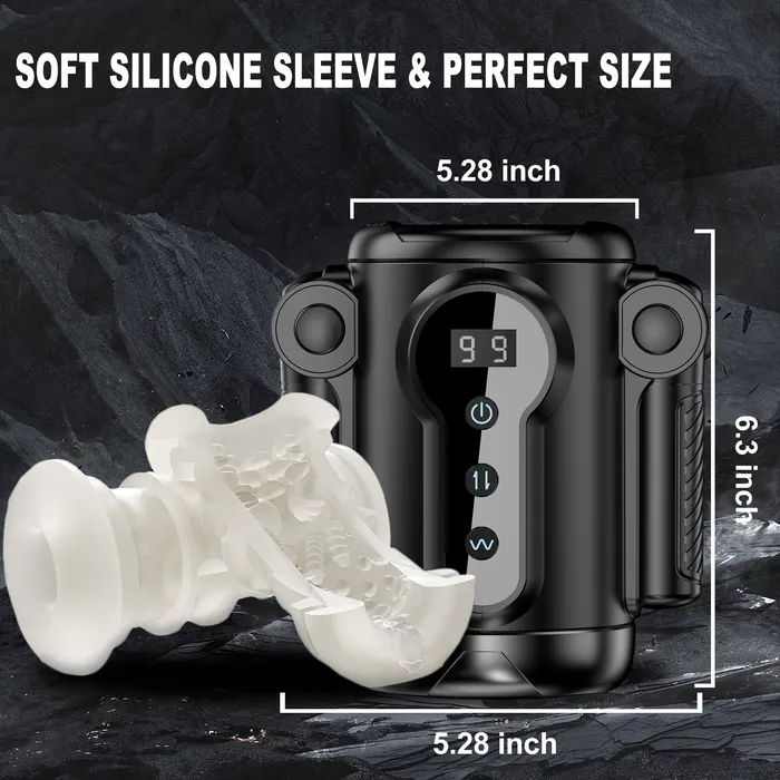 lurevibe Male Sex Toys Telescopic Vibrating Male Masturbator for Man Game Cup Pulse