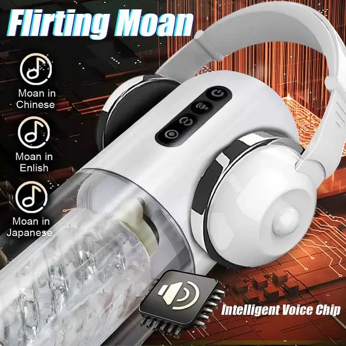 Male Sex Toys 10Frequency Rotating 10Frequency Retractable Male Masturbator lurevibe