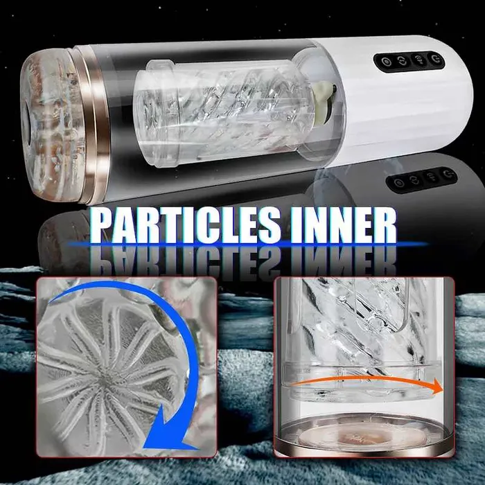 Male Sex Toys 10Frequency Rotating 10Frequency Retractable Male Masturbator lurevibe
