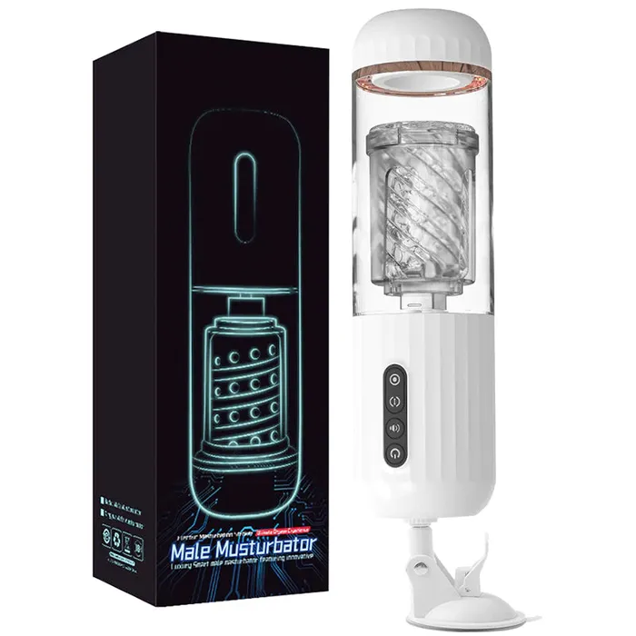 Male Sex Toys 10Frequency Rotating 10Frequency Retractable Male Masturbator lurevibe
