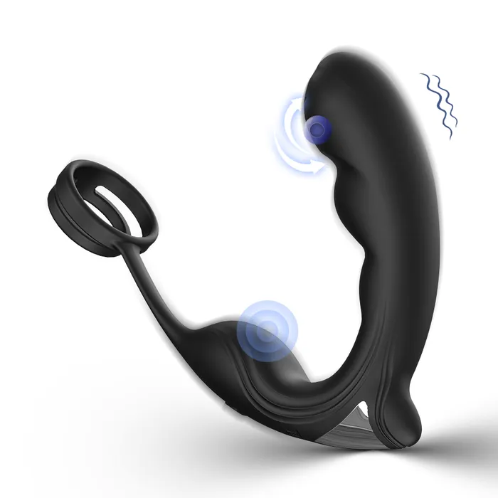 Male Sex Toys 9 Speed Vibrating Prostate Massager Delayed Ejaculation Ring Anal Plug Vibrator With Remote Control Lurevibe Male Sex Toys 9 Speed Vibrating Prostate Massager Delayed Ejaculation Ring Anal Plug Vibrator With Remote Control Lurevibe