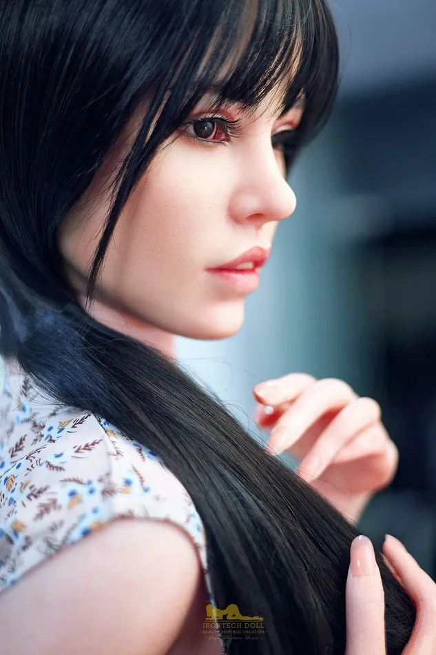 Male Sex Toys IronTech DOLL Angelia 2021 New Implant Hair Full Silicone Love Doll Sex Normal Breasts 161cm