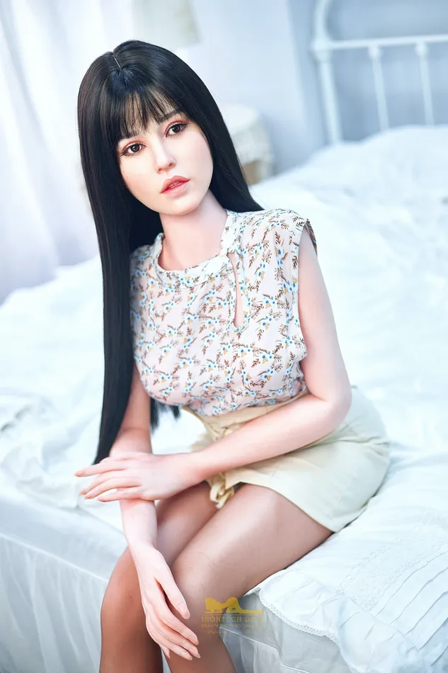 Male Sex Toys IronTech DOLL Angelia 2021 New Implant Hair Full Silicone Love Doll Sex Normal Breasts 161cm