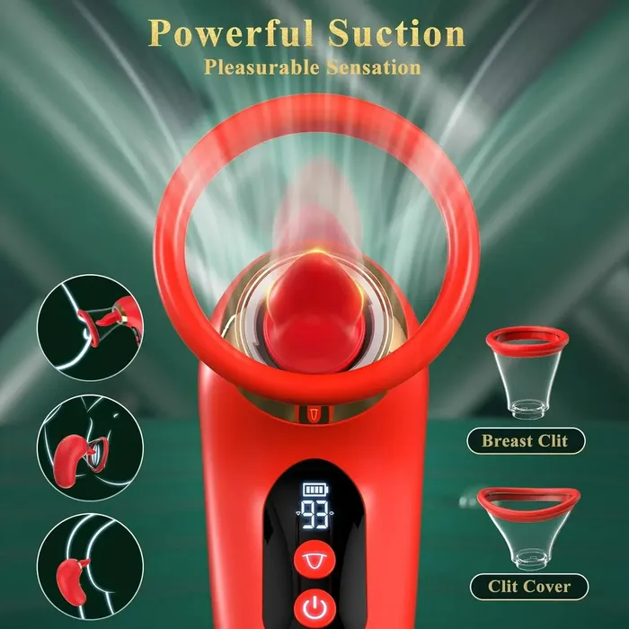 Nipples Clitoris Licker Tongue Vibrator Removable Cup Vagina Sucking Massager Lurevibe Female Sex Toys