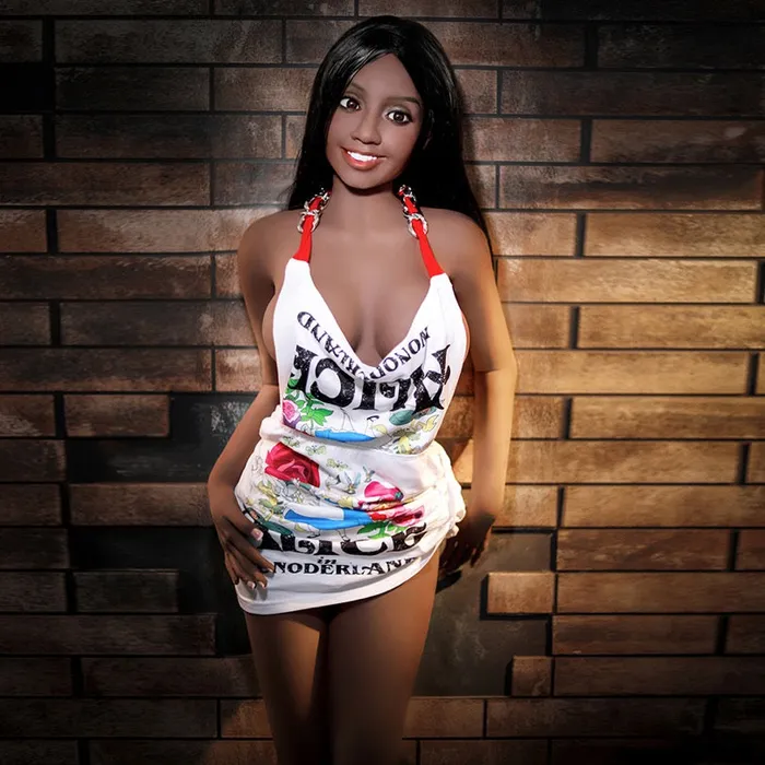 SY DOLL Male Sex Toys Beyonce158cm5ft2 US Stock 2023 New Black Sex Doll Small Breasts Sexy Smiling Girl