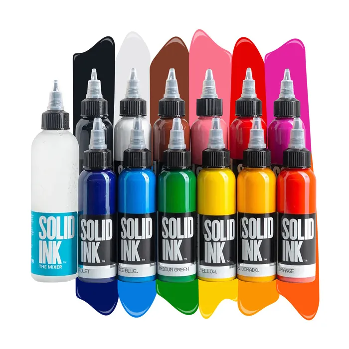 12 Color Spectrum Set Solid Ink 1oz Bottles Solid Ink Female Sex Toys