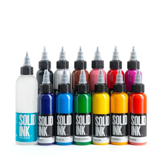 12 Color Spectrum Set Solid Ink 1oz Bottles Solid Ink Female Sex Toys