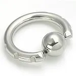 14g2g Techno Tribal Captive Bead Ring with Six Charming Indents Painful Pleasures Male Sex Toys 14g2g Techno Tribal Captive Bead Ring with Six Charming Indents Painful Pleasures Male Sex Toys