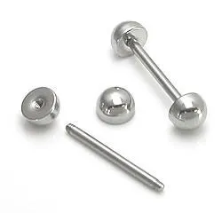 14g 58 Half Ball Straight Barbell Painful Pleasures Male Sex Toys