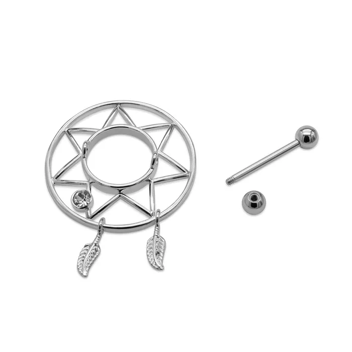 14g 58 Star Dreamcatcher Nipple Jewelry Price Per 1 Painful Pleasures Nipple Clitoral Toys