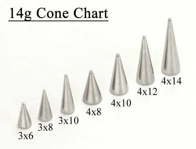 14g8g Stainless Steel Long Spikes Bigger Cones Replacement Ends Price Per 1 Painful Pleasures Male Sex Toys 14g8g Stainless Steel Long Spikes Bigger Cones Replacement Ends Price Per 1 Painful Pleasures Male Sex Toys