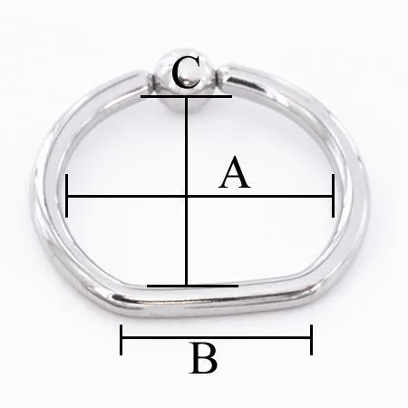 14g Steel DRing Price Per 1 Painful Pleasures Male Sex Toys