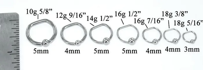 14g Steel DRing Price Per 1 Painful Pleasures Male Sex Toys
