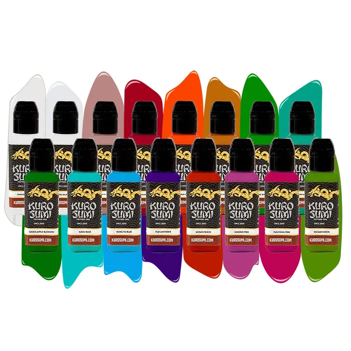 16 Color Primary Set 4 Kuro Sumi Tattoo Ink Pick Size Kuro Sumi Male Sex Toys 16 Color Primary Set 4 Kuro Sumi Tattoo Ink Pick Size Kuro Sumi Male Sex Toys