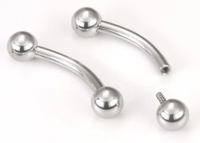 16g Internal Steel Bent Barbell Price Per 1 Painful Pleasures Male Sex Toys
