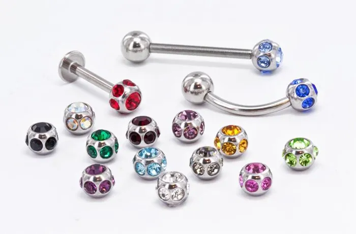 18g16g Disco Jewel Steel Ball Price Per 1 Painful Pleasures Male Sex Toys