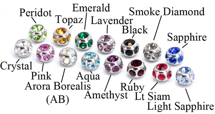 18g16g Disco Jewel Steel Ball Price Per 1 Painful Pleasures Male Sex Toys