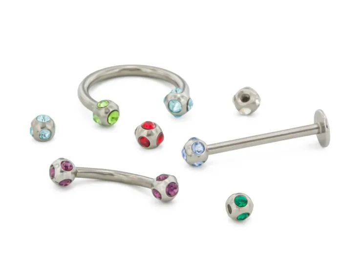 18g16g Disco Jewel Steel Ball Price Per 1 Painful Pleasures Male Sex Toys