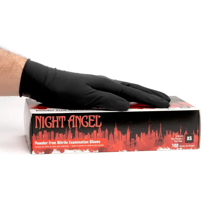 Adenna Anal Night Angel Black Disposable Nitrile Gloves Price Per Box