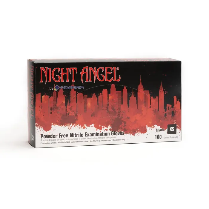 Adenna Anal Night Angel Black Disposable Nitrile Gloves Price Per Box