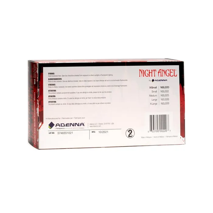 Adenna Anal Night Angel Black Disposable Nitrile Gloves Price Per Box
