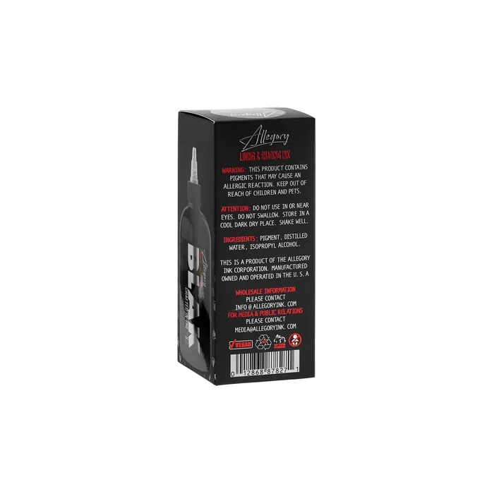Allegory Ink Anal Allegory Ultra Black Pick Your Size