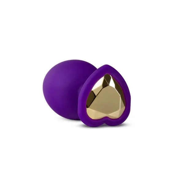 Anal Blush Temptasia Bling Small Silicone Butt Plug Purple