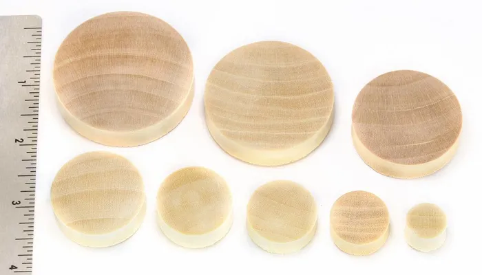 Anal Elementals Organics Darker Shade of Crocodile Wood Solid Plugs 12mm 51mm Price Per 1